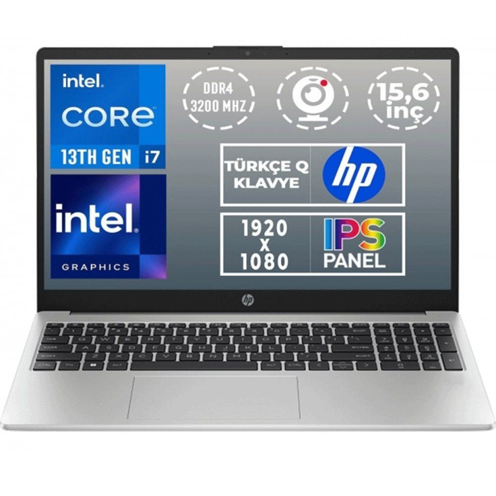 HP 250 G10 B2PH1ES 014 i7-1355U 16GB RAM 512GB SSD Windows 11 Pro 15.6 inç Laptop - Notebook