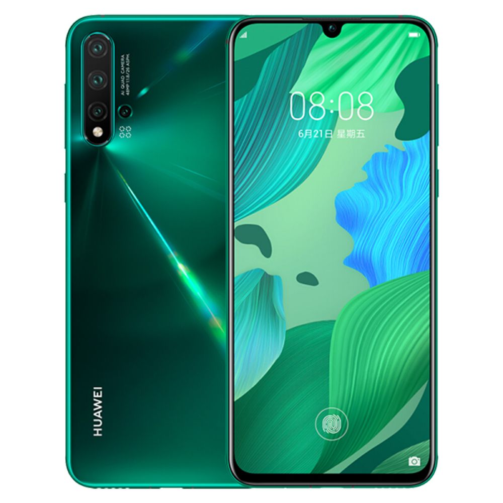 HUAWEI nova 5T 128GB/8GB クラッシュグリーン Huawei Nova 5 128GB 8GB Ram 6.39 inç 48MP Akıllı Cep Telefonu