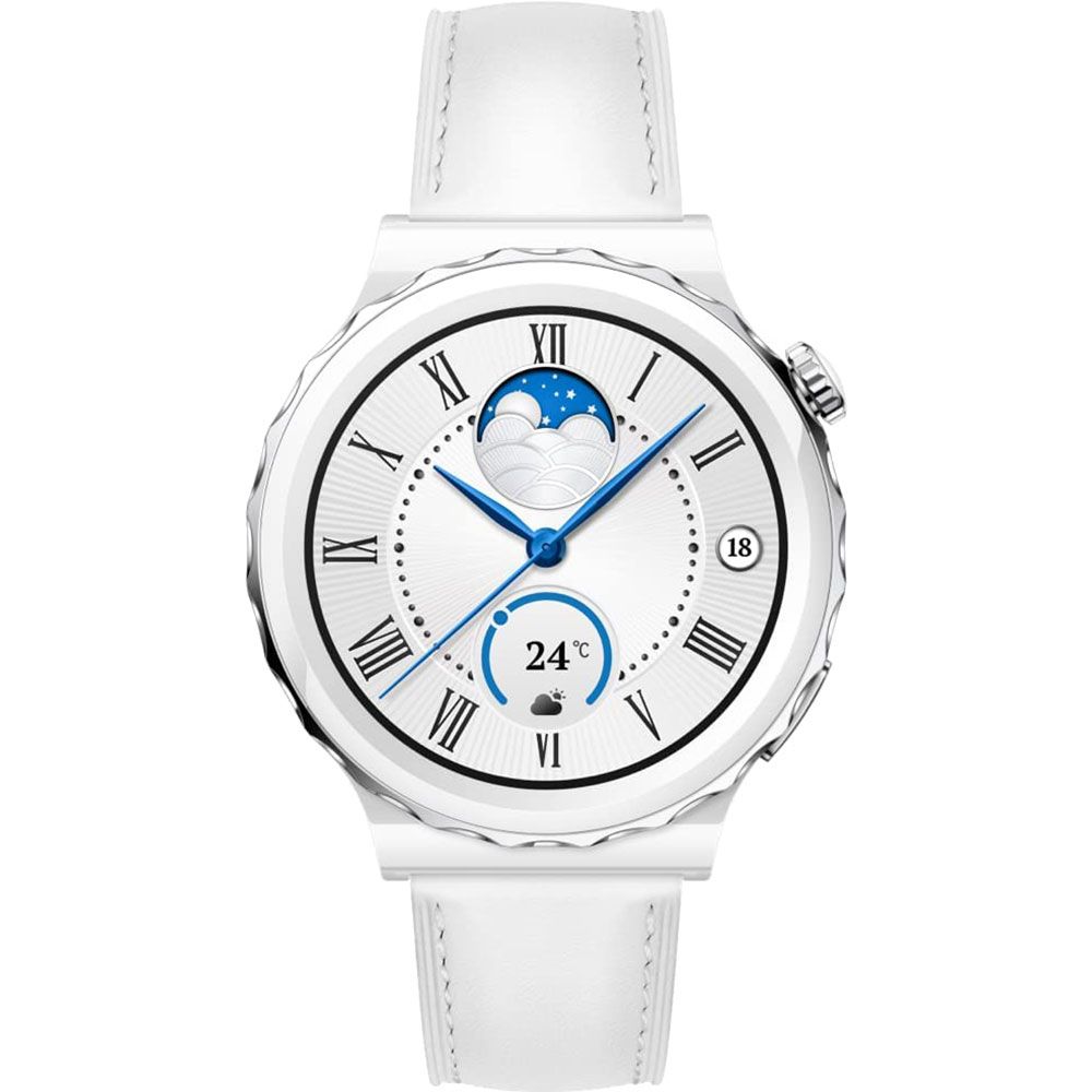Huawei Watch GT3 Pro 43 mm Seramik Deri Beyaz Akıllı Saat