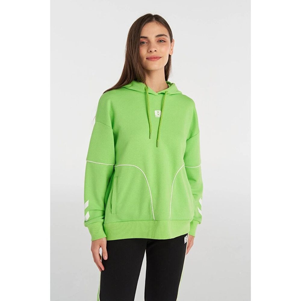 Hummel 922102-6402 Hoodie Zoe Yeşil Kapüşonlu Kadın Hoodie