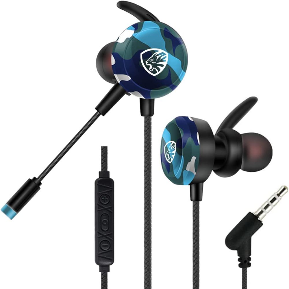 Hytech HY-GK4 Mavi Kamuflaj Kulakiçi Oyuncu Kulaklık