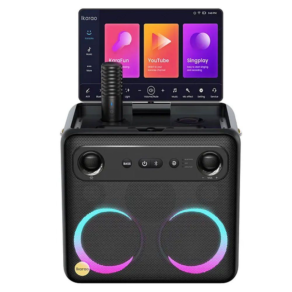 Ikarao Break X2 300 W 10 inç Taşınabilir Karaoke Bluetooth Hoparlör Seti