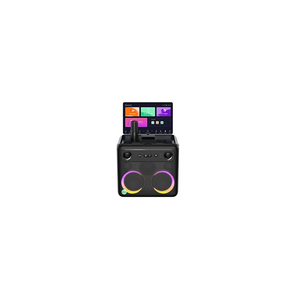 Ikarao Partybox Break X2 10.1 inç Dahili Tablet Karaoke Siyah Bluetooth Hoparlör Seti