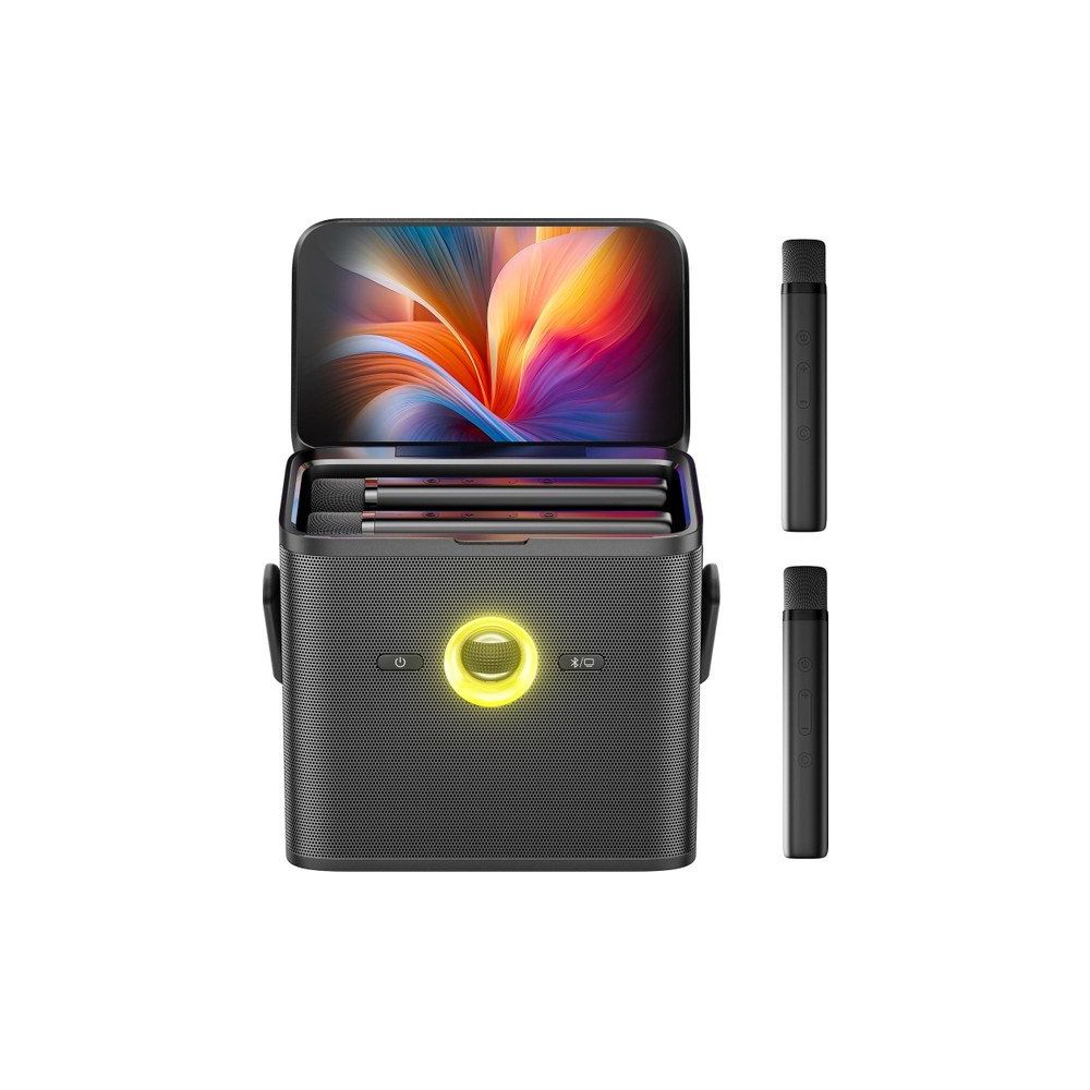 Ikarao Partybox Shell S3 80 W Karaoke Siyah Bluetooth Hoparlör Seti