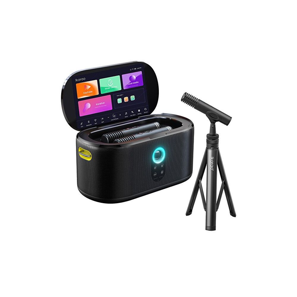 Ikarao Shell S1+Mikrofon Standlı Bluetooth Hoparlör