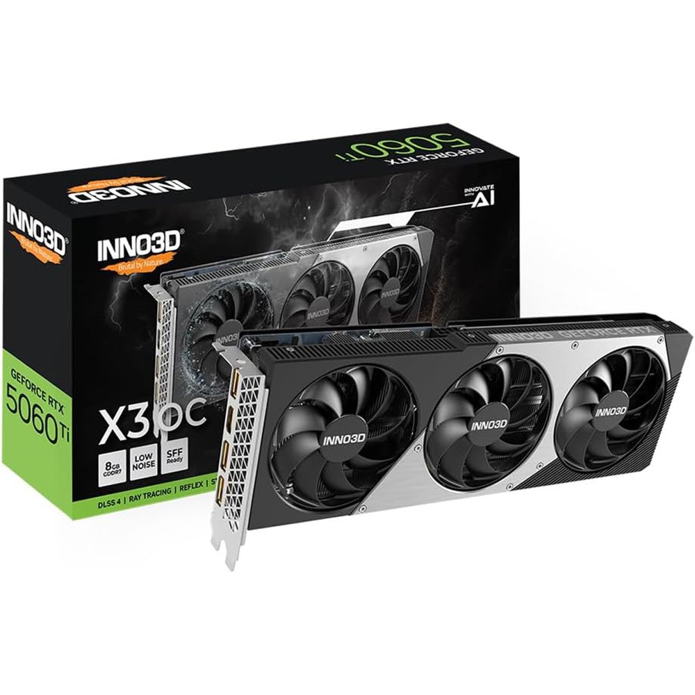 T*E様 RTX 3050 3060 4060 NVIDIA GeForce I Inno3D GeForce RTX 5060 Ti X3 OC N506T3-08D7X-193075L 8GB GDDR7