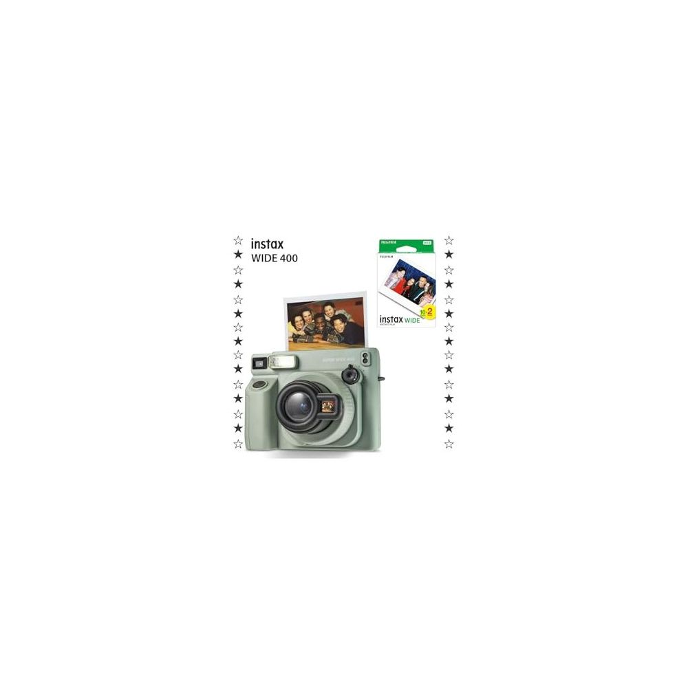 Instax Wide 400 Yeşil 20'li Film ve Fotoğraf Makinesi