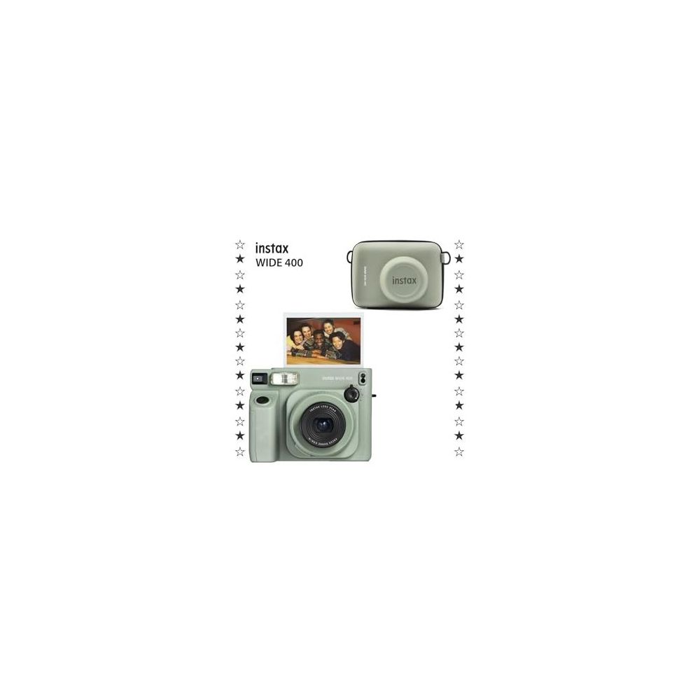 Instax Wide 400 Yeşil Eva Kılıf ve Fotoğraf Makinesi Seti