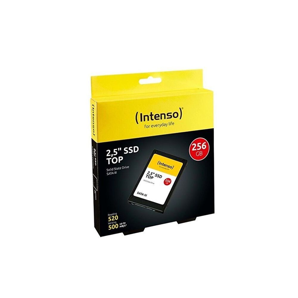 Intenso Top 256GB 2.5" Sata 3 520-500MB/S SSD Harddisk