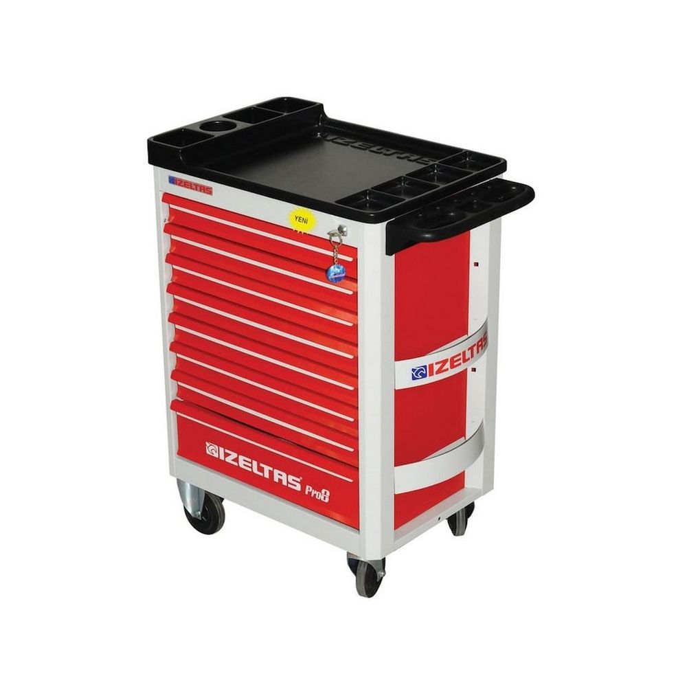İzeltaş Pro 8241001209 206 Parça 8 Çekmeceli Takım Dolabı Seti