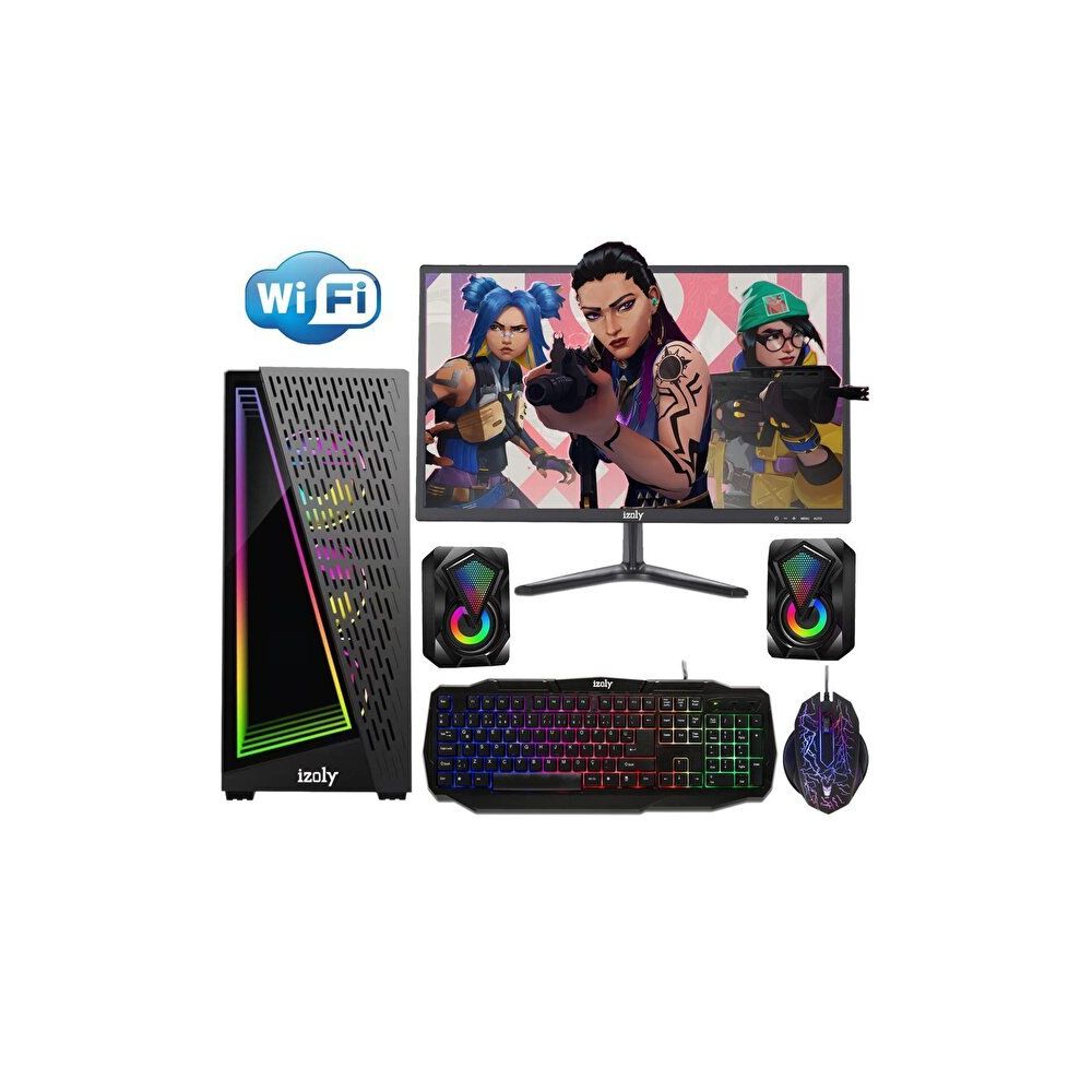 İzoly Cosmic X i5-3470 16GB RAM 512GB SSD 8GB RX 580 FreeDOS 24 inç Monitör Oyun Bilgisayarı