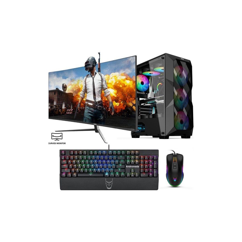 İzoly Dragonair Y i3-12100F 16GB RAM 256GB SSD GTX 1660 Super FreeDOS 27 inç Monitör Oyun Bilgisayarı
