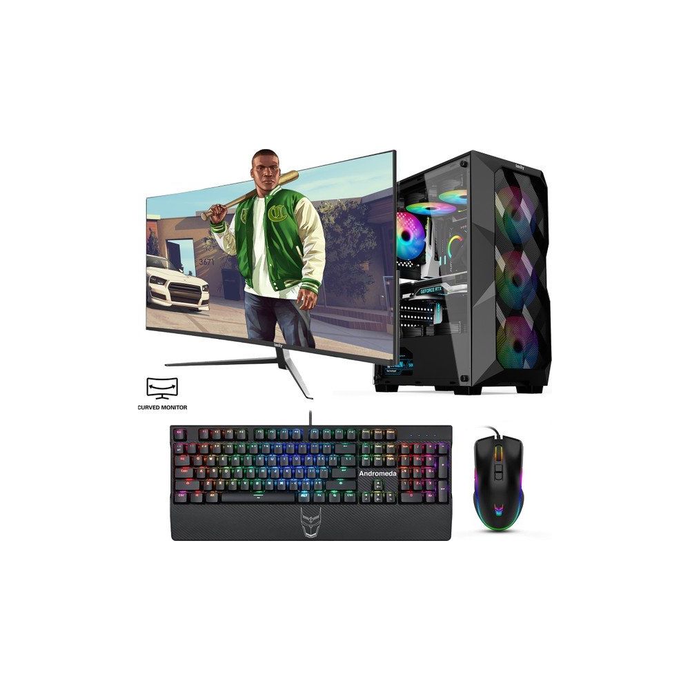 İzoly Dragonite Y i3-12100F 16GB RAM 512GB SSD GTX 1660 Super FreeDOS 27 inç Monitör Oyun Bilgisayarı