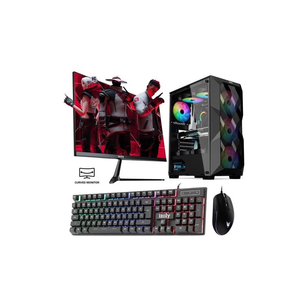 İzoly Granbull X i5-12400F 16GB RAM 256GB SSD GTX 1660 Super FreeDOS 24 inç Monitör Oyun Bilgisayarı