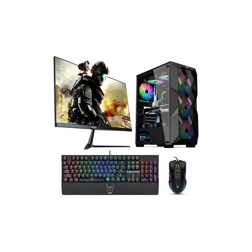İzoly Granbull Y i5-12400F 16GB RAM 256GB SSD GTX 1660 Super FreeDOS 27 inç Monitör Oyun Bilgisayarı