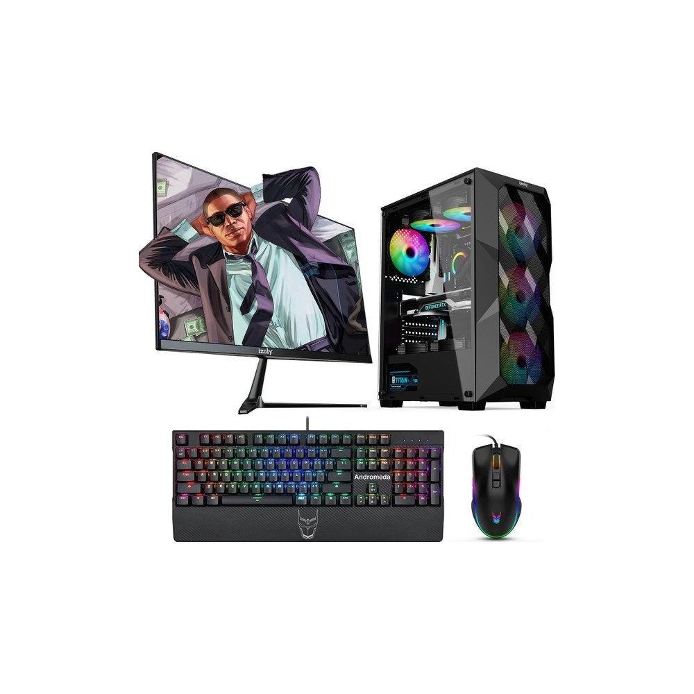 İzoly Kadabra X i5-12400F 16GB RAM 256GB SSD RX 580 FreeDOS 24 inç Monitör Oyun Bilgisayarı