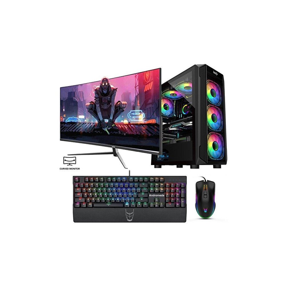 İzoly Kirlia Y i5-12400F 16GB RAM 512GB SSD RX 580 FreeDOS 27 inç Monitör Oyun Bilgisayarı