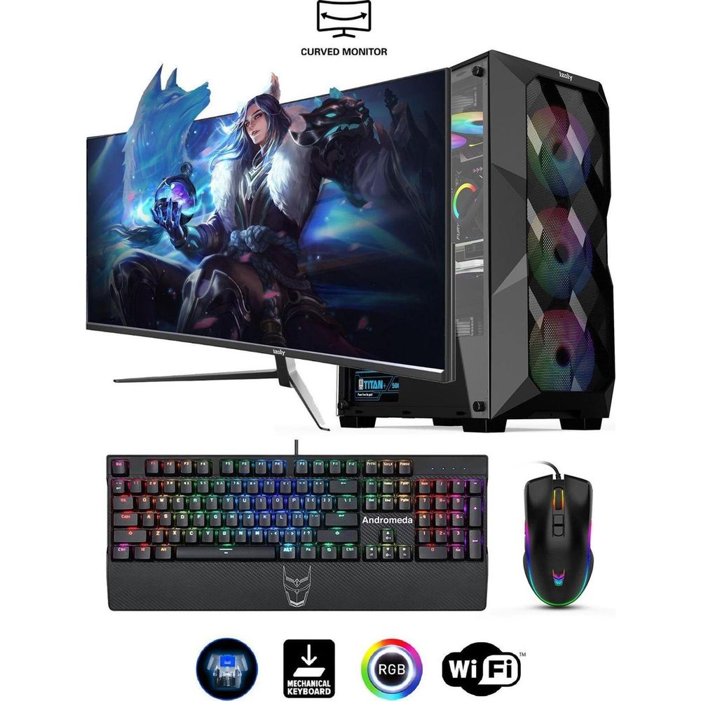 İzoly Milotic Y i7-10700F 16GB RAM 256GB SSD GTX 1660 Super FreeDOS 27 inç Monitör Oyun Bilgisayarı