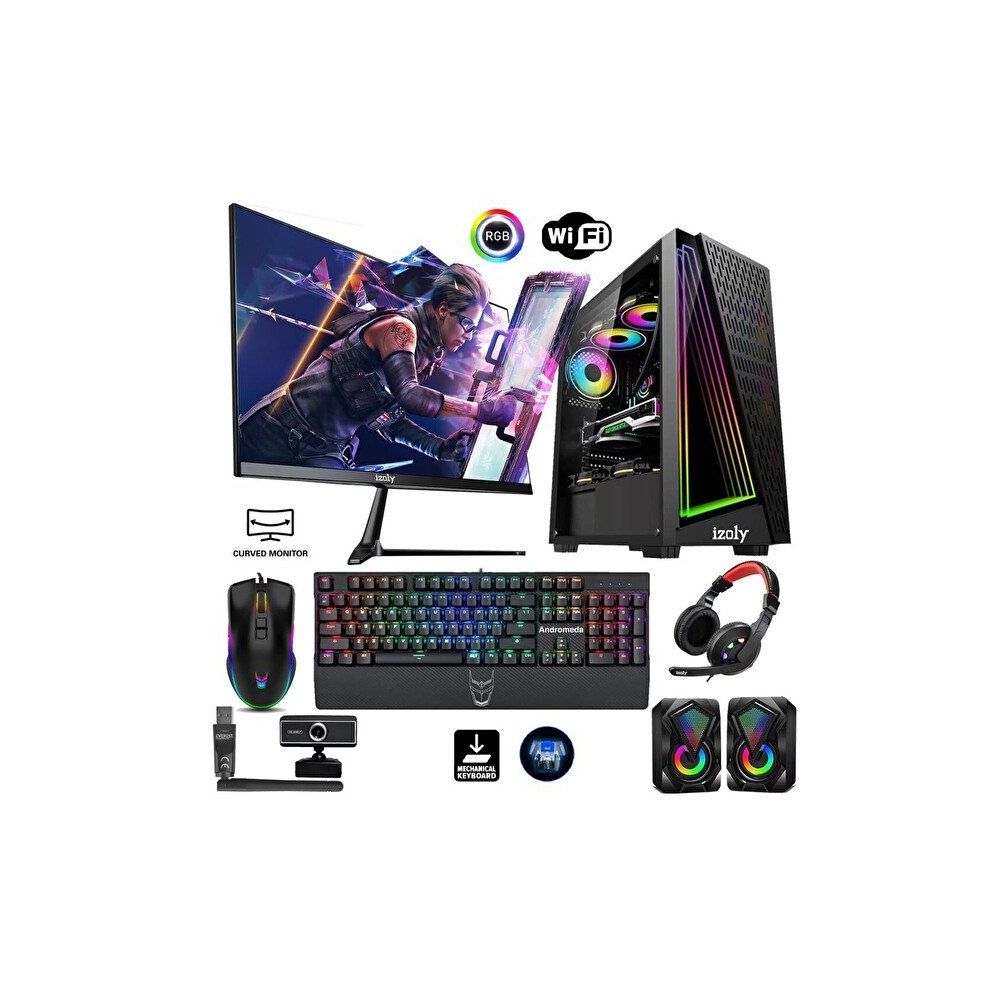 İzoly Nemesis i5-10400F 16GB RAM 512GB SSD 4GB RX 550 FreeDOS Oyun Bilgisayarı