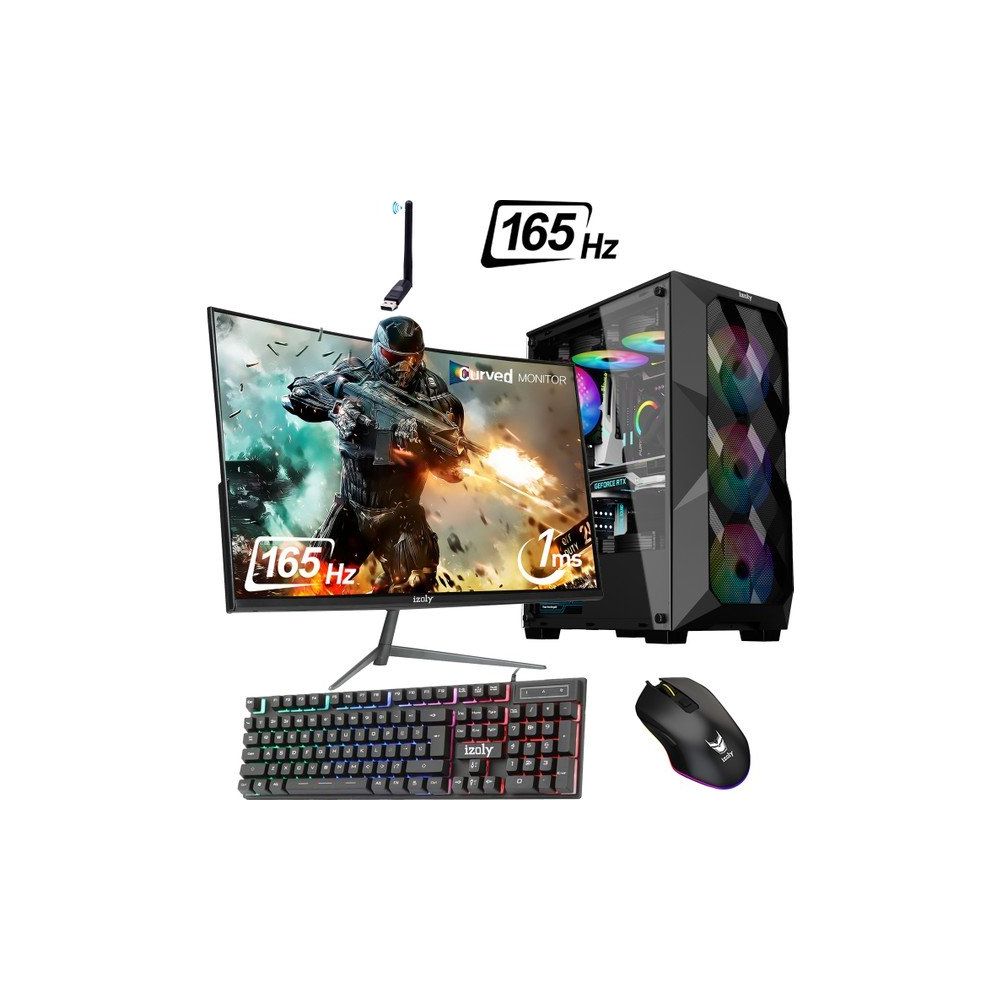 İzoly Reaper i5-12400F 8GB RAM 512GB SSD RX 550 FreeDOS 24 inç Monitör Oyun Bilgisayarı