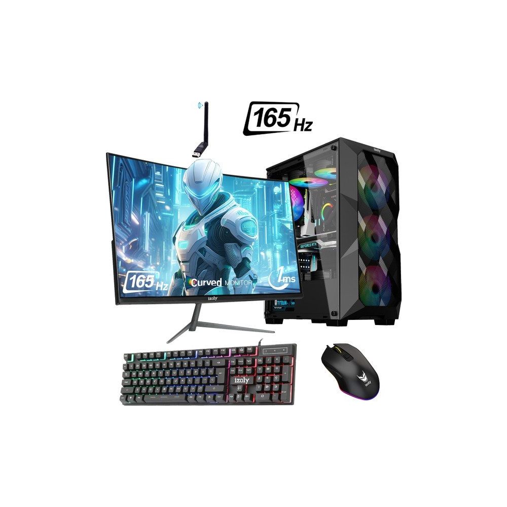 İzoly Registeel X i7-10700F 16GB RAM 512GB SSD RTX 2060 Super FreeDOS 24 inç Monitör Oyun Bilgisayarı