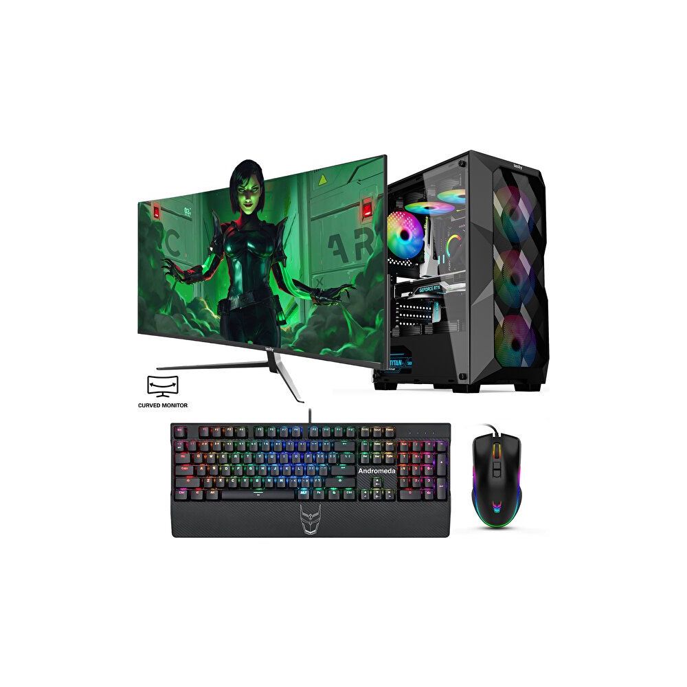 İzoly Shiftry Y Ryzen 7 3700X 16GB RAM 512GB SSD GTX 1660 Super FreeDOS 27 inç Monitör Oyun Bilgisayarı
