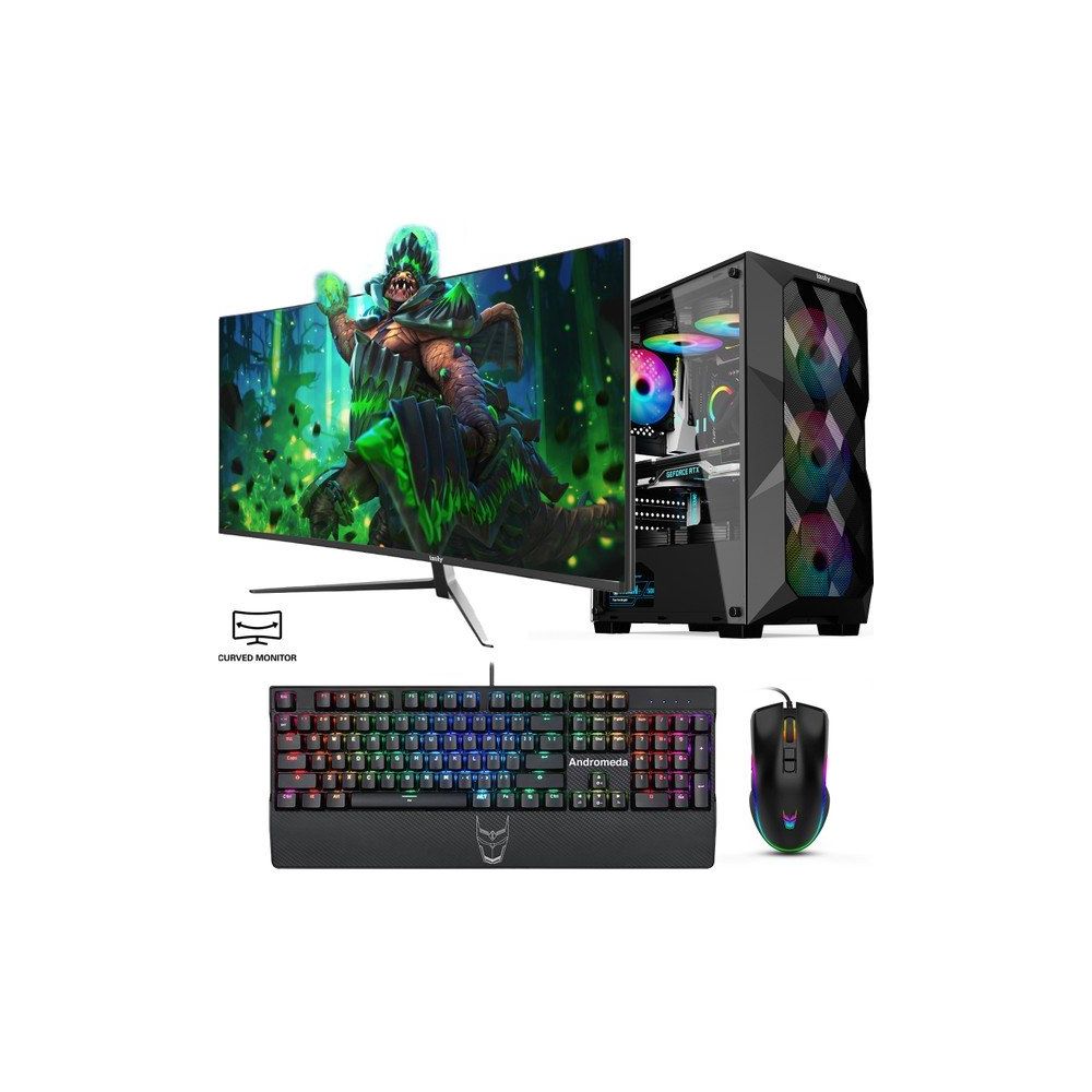 İzoly Togetic Y Ryzen 7 3700X 16GB RAM 512GB SSD RX 580 FreeDOS 27 inç Monitör Oyun Bilgisayarı