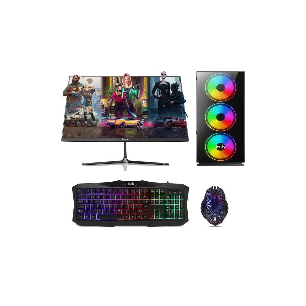 Izoly Warlock i7-860 16GB RAM 256GB SSD 4GB GT 740 FreeDOS 24 inç Monitör Oyun Bilgisayarı