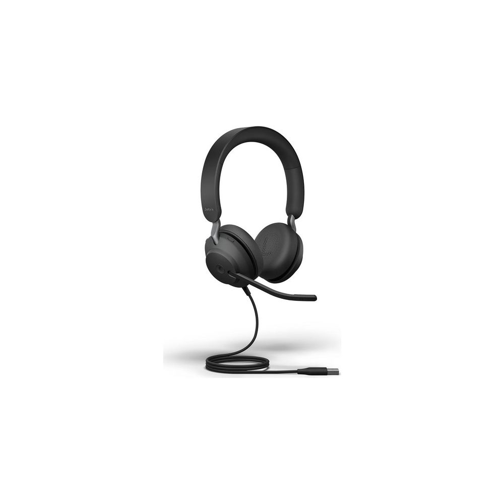 Jabra Evolve2 40 MS Stereo Siyah Headset Saç Bandı Kulaklık