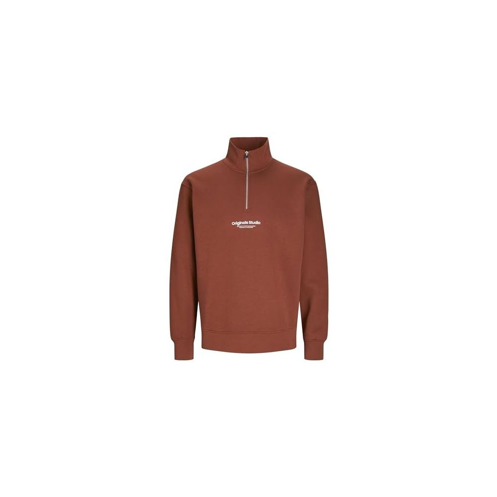 JACK & JONES JORVESTERBRO Sweat Quarter Zip HN NOOS, Kalamata, XXL