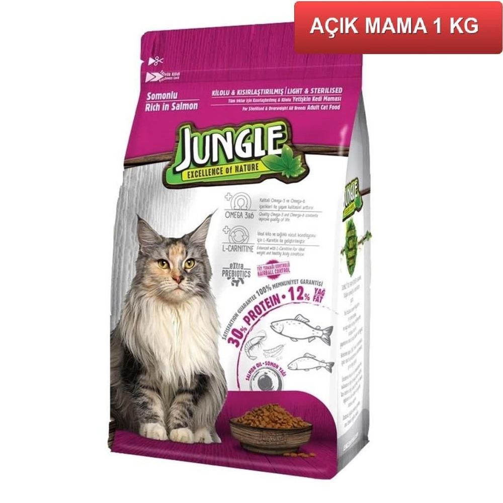 Jungle Somonlu 1 Kg Kisirlastirilmis Kedi Mamasi Fiyatlari