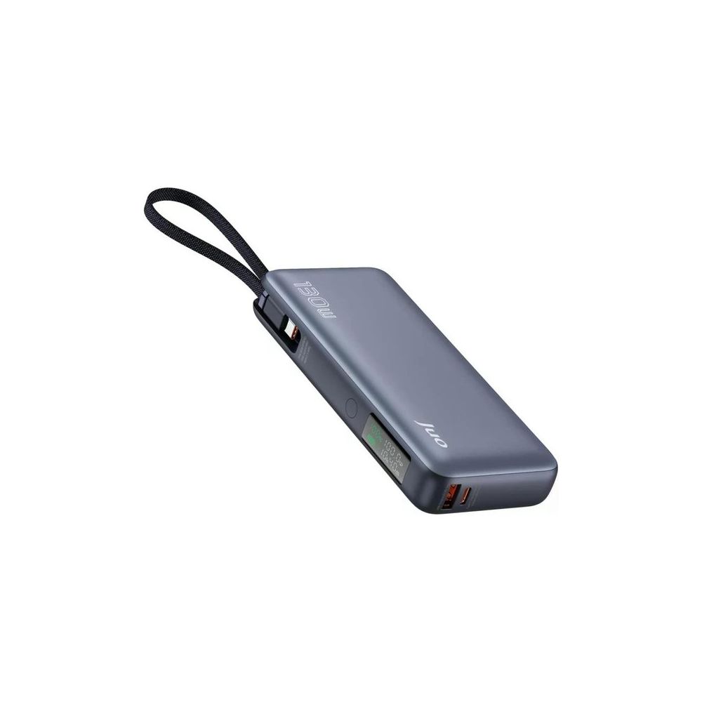 Juo 20.000 mAh 130W Led Ekranlı USB-A Type-C Taşınabilir Hızlı Şarj Cihazı Kablolu Powerbank
