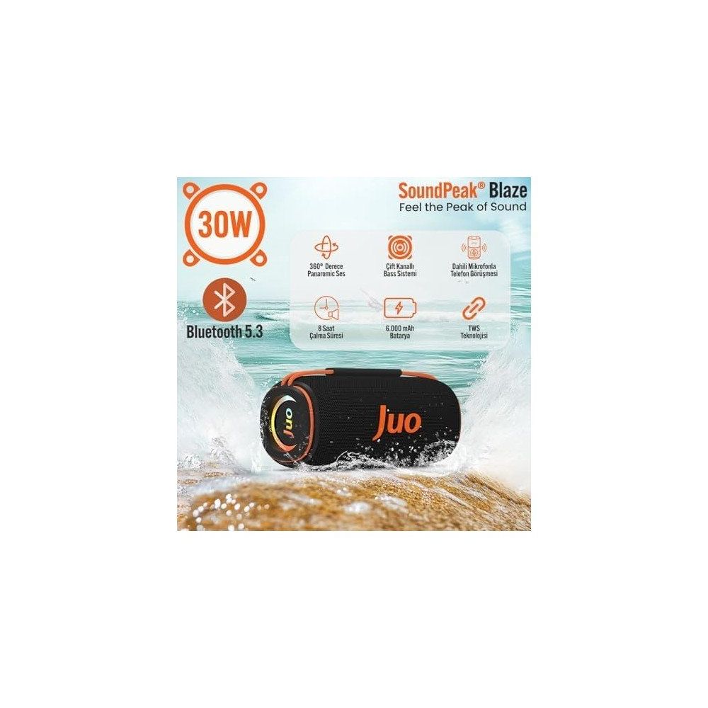 Juo Soundpeak Blaze 30 W RGB Bluetooth Hoparlör