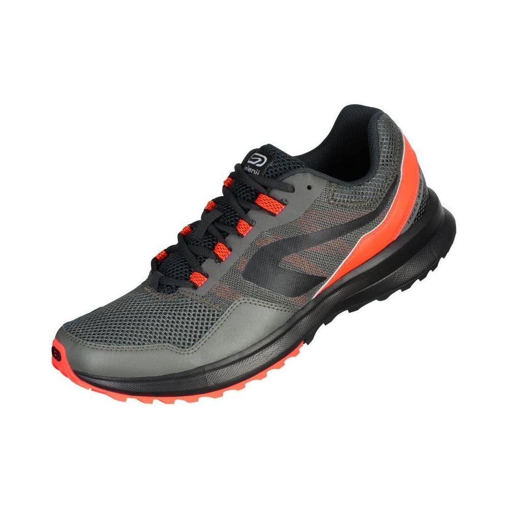 Kalenji Run Active Grip Gri Siyah Erkek 