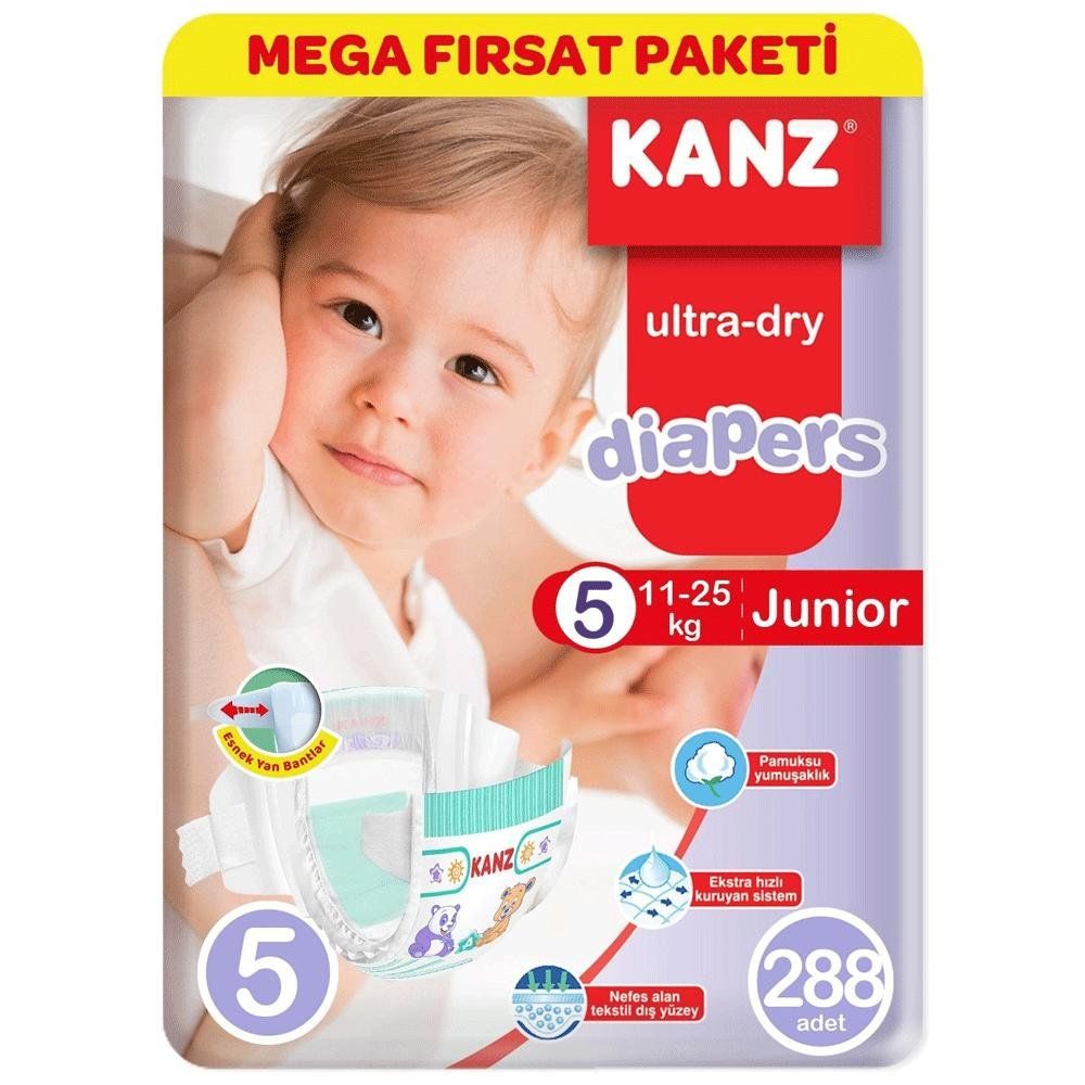 kanz no 5 288 adet 11 25 kg bebek bezi fiyatlari