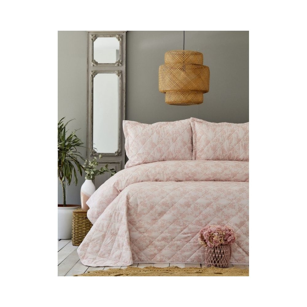 karaca home ester pudra cift kisilik yatak ortusu seti fiyatlari