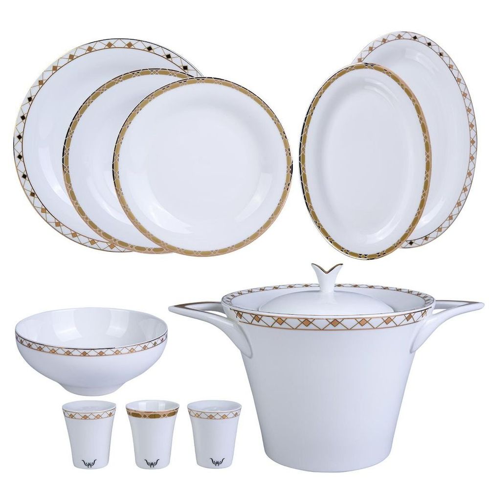 karaca shield gold 60 parca yemek takimi fiyatlari