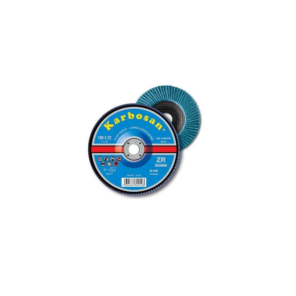 Karbosan 115 mm 60 Zirkonyum Flap Disk Zımpara Fiyatları
