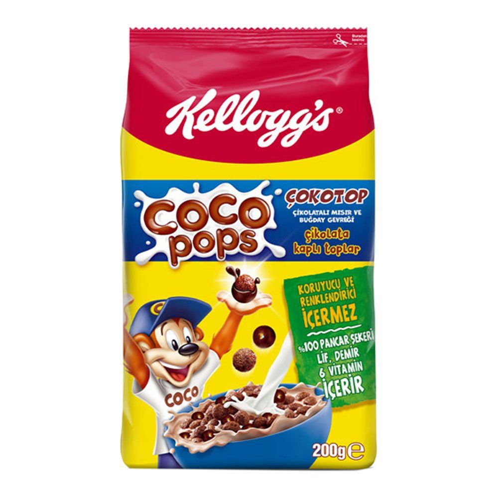 Kellogg's 200 gr Coco Pops Çokotop Kahvaltılık Gevrek Fiyatları