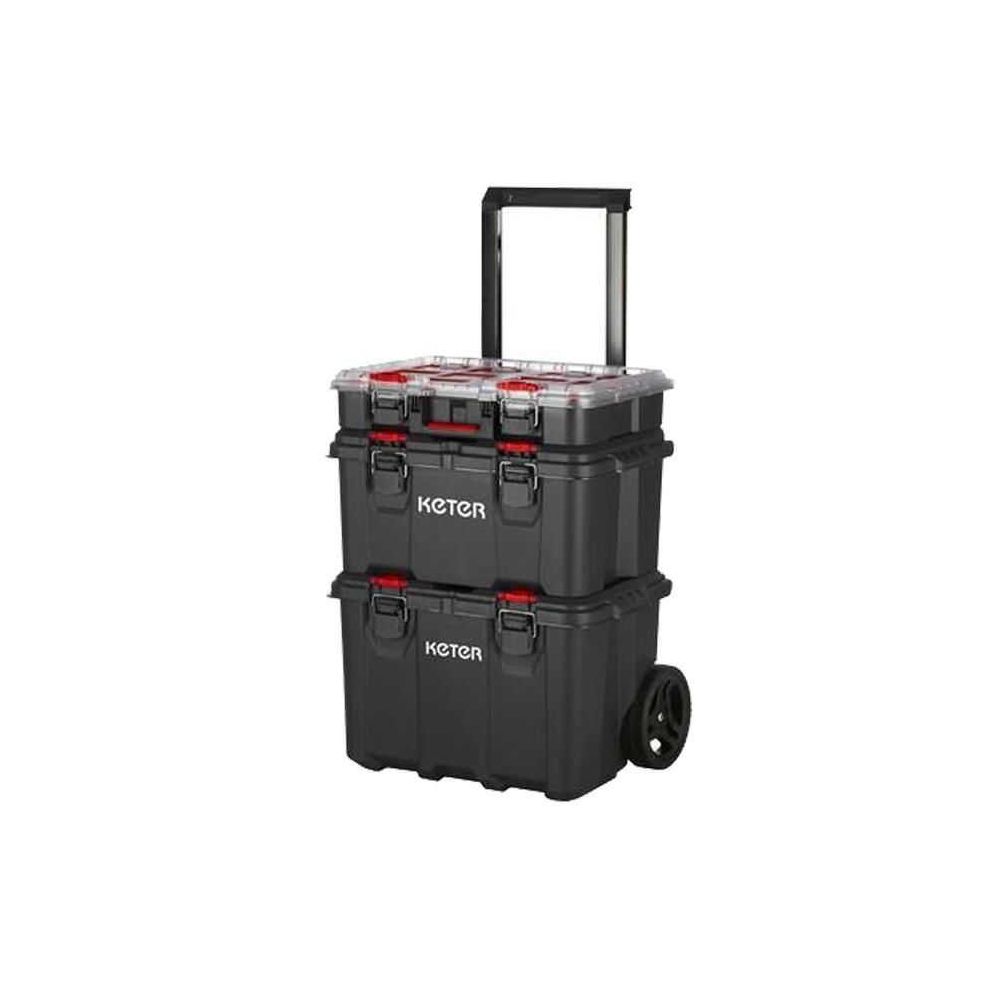 Keter 17210365 Pack N Stack Hart Modular System 3 Katlı Tekerlekli