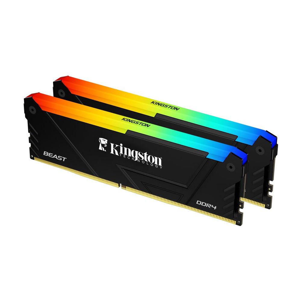 B3 Kingston PC4 16GB×2枚　32GB BIOSチェック✅済み Kingston KF432C16BB2AK2/32TR 32 GB 2x16 Beast RGB Black 3200 Mhz