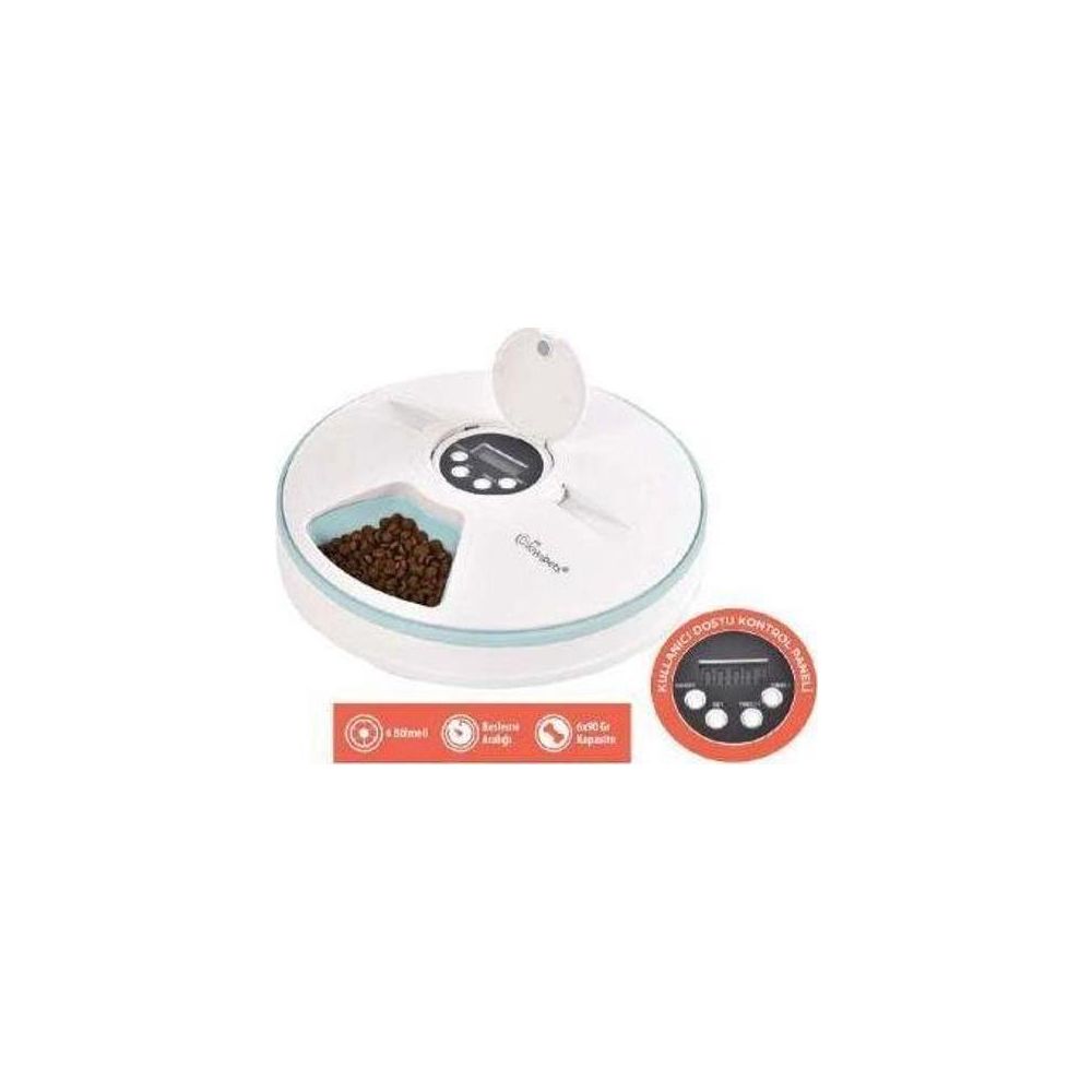 Kiwi KPF-10521 Zaman Ayarlı Otomatik Kedi Köpek Mama Kabı