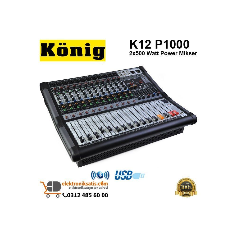 König K-12 P1000 FX Power Mikser Anfi Fiyatları ve Özellikleri