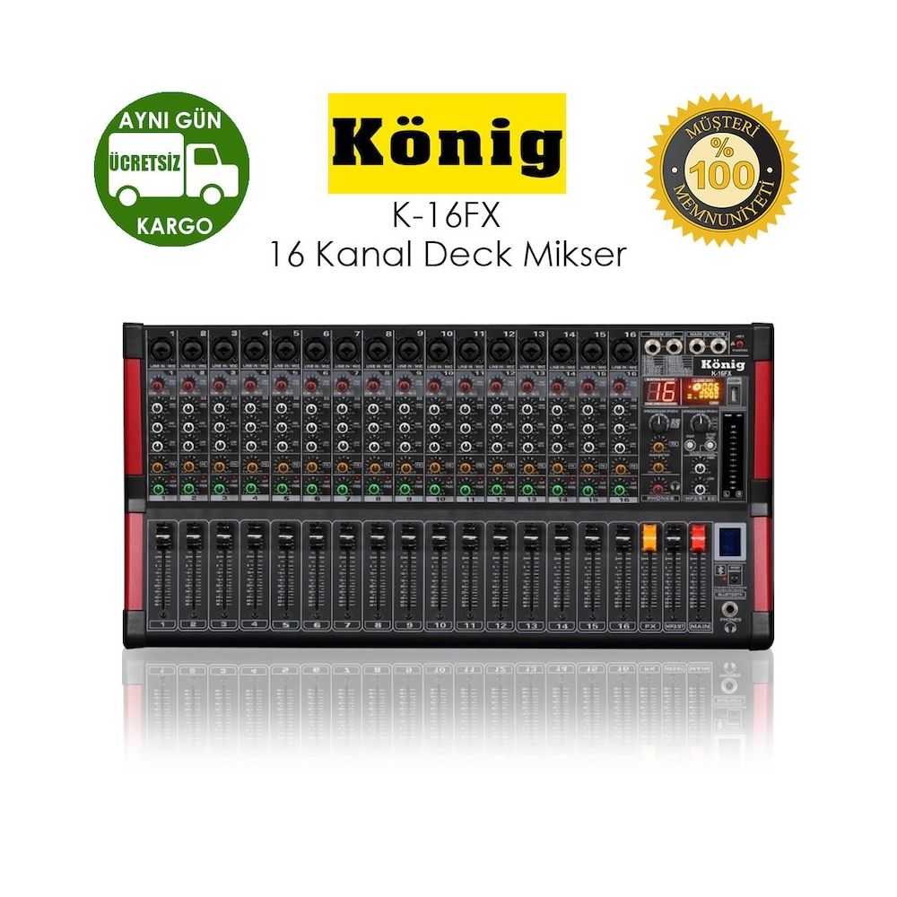 Konig K-16FX 16 Kanal Ses Mikseri Fiyatları | Cimri