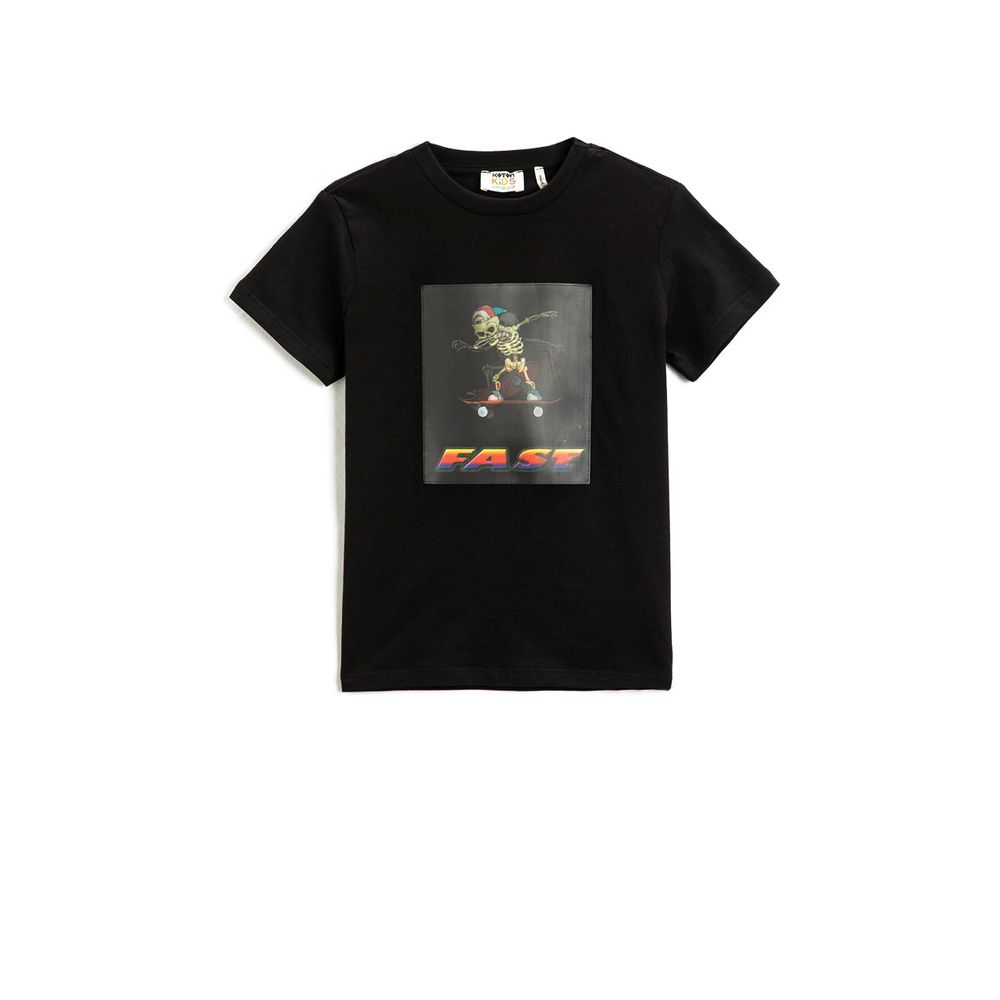 T-shirt Bambini Koton Skull Hologram – Cotone, Verde, Maniche Corte, Taglia 4/5 Anni