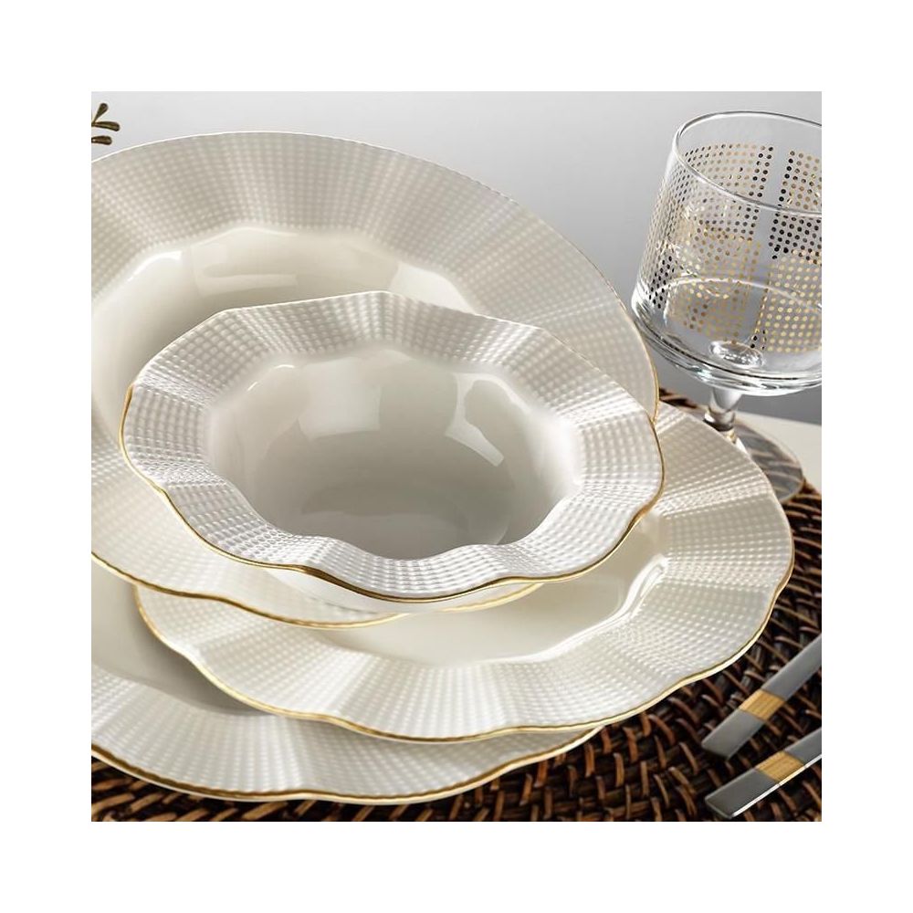 Kutahya Porselen Milena Yaldizli 12 Kisilik 48 Parca Yemek Takimi Fiyatlari