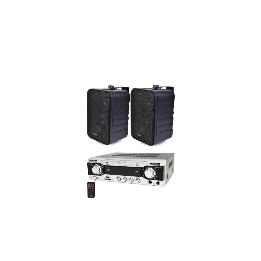 Lastvoice Black Wall Small Paket-1 Hoparlör ve Anfi Ses Sistemi