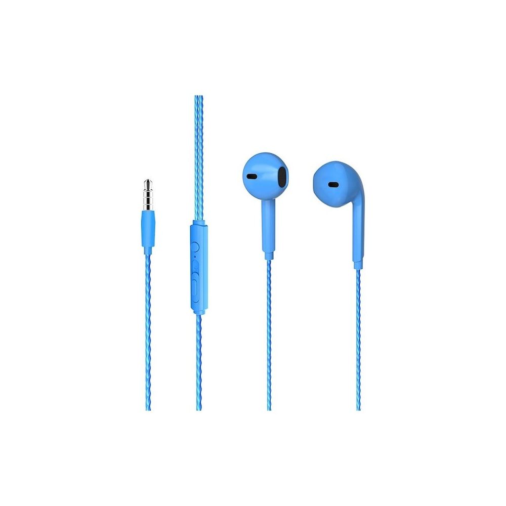 Lecoo EH104BL Mavi Kablolu 3.5 mm Kulak İçi Kulaklık