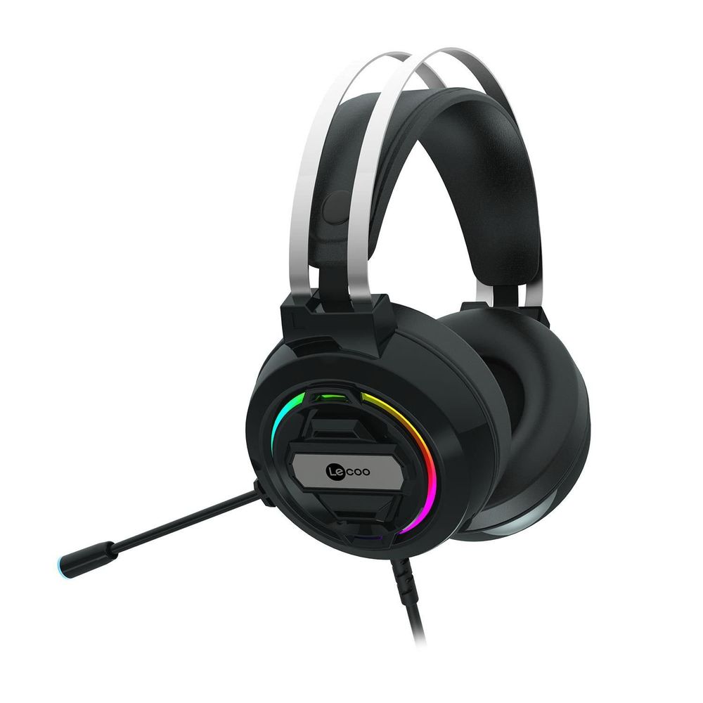 Lecoo HT401 Kulak Üstü RGB Siyah Gaming Oyuncu Kulaklığı