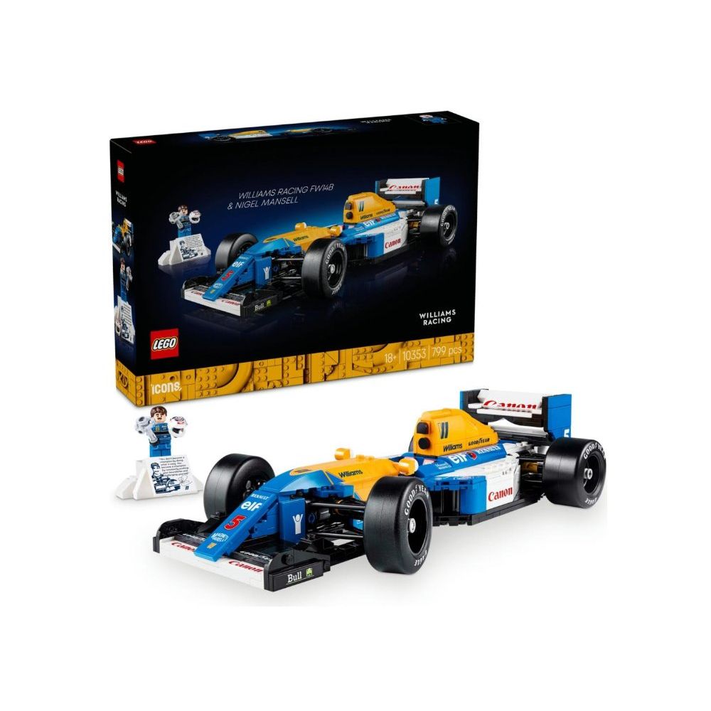 Lego 10353 Renkli Icons Williams Racing Fw14B Ve Nigel Mansell